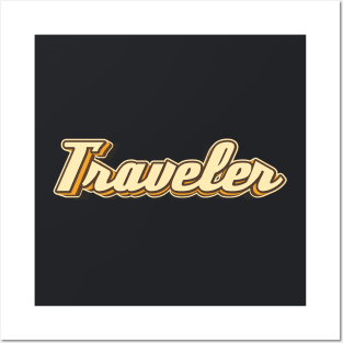 Traveler typography Posters and Art